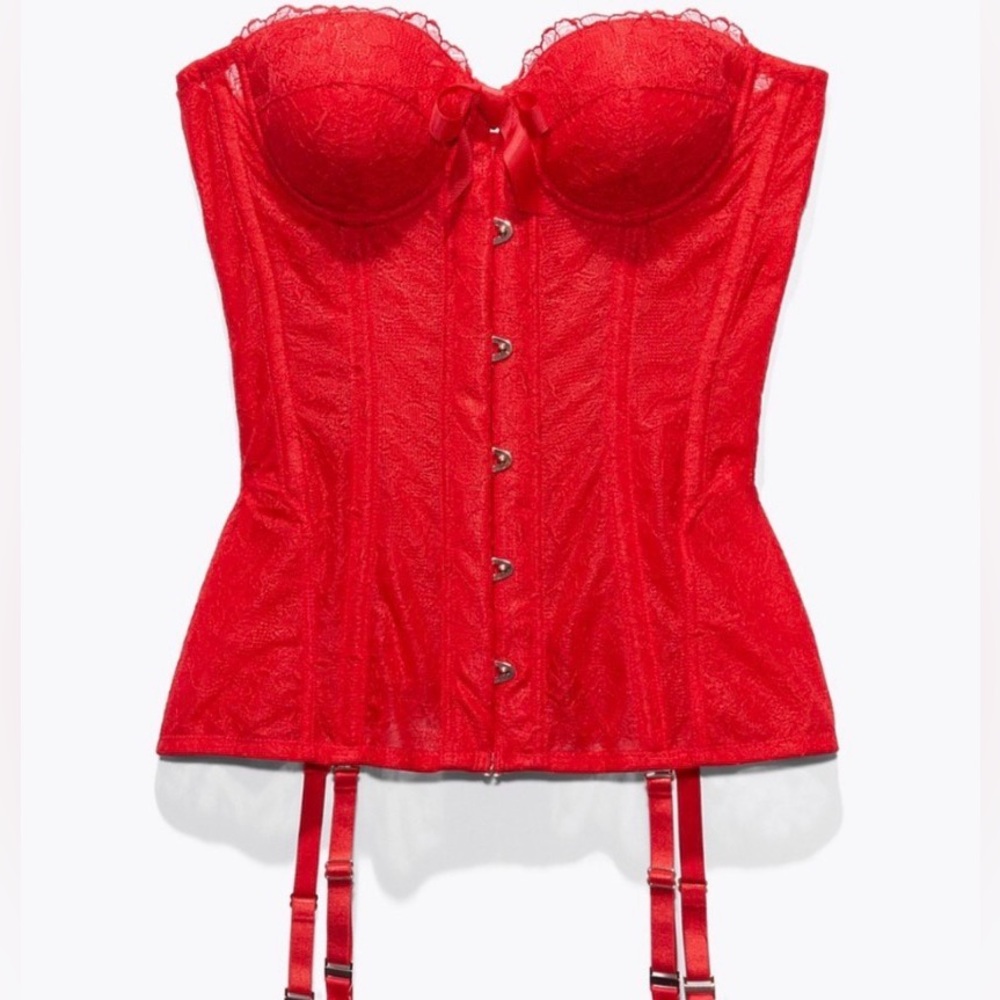 Savage X Fenty Red Lace Corset